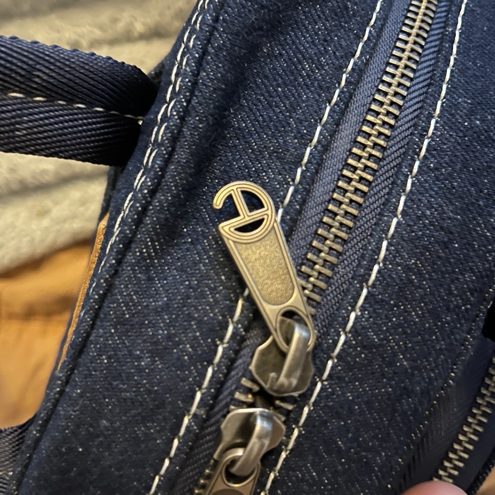 Telfar Dark Blue Denim Shoulder Bag - Picture 3 of 4